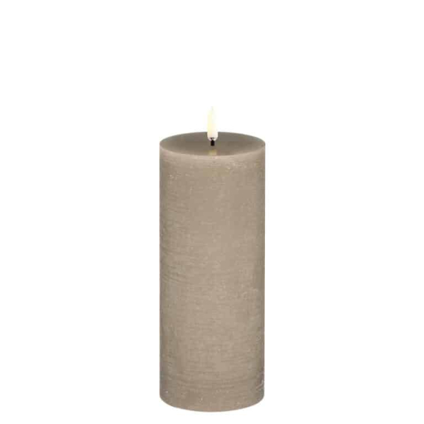Uyuni stompkaars pillar candle sandstone 7,8 x 20,3 cm
